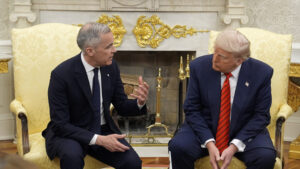 Marc CARNEY (Premier Ministre du Canada) & Donald TRUMP (Président des Etats Unis)